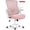 Plastic Base-Pink, variant on CELTOSS Ergonomic Office Chair, Wide Seat with Flip-Up Armrests, Lumbar Support, Adjustable Height, Comfy Home Task Computer Chair, Black