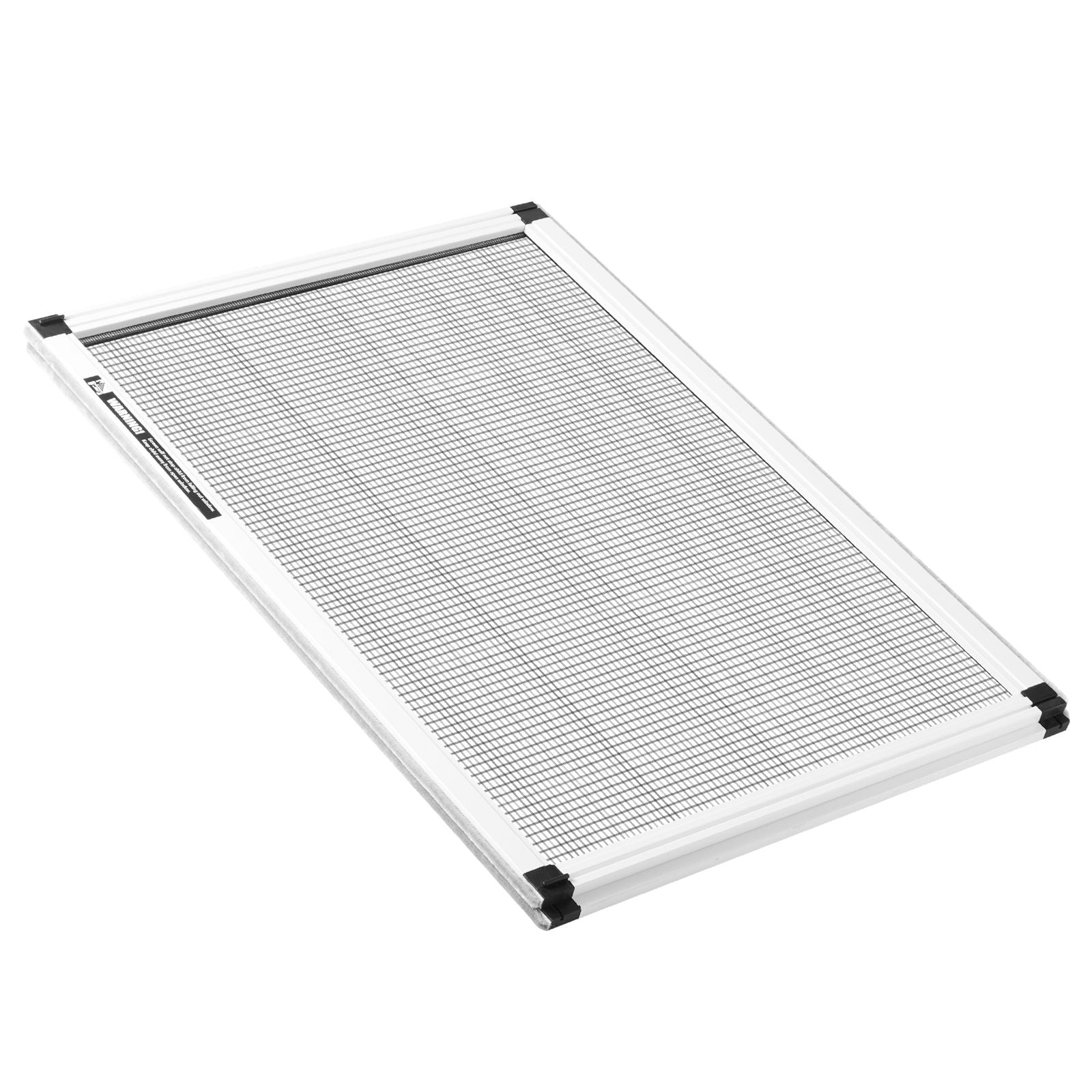Adjustable Window Screen 21-40x15 Inch, Expandable with Rust-Proof Metal Tracks, Fiberglass Mesh, Felt Edges for Seal, No-Drill Installation for Home Windows