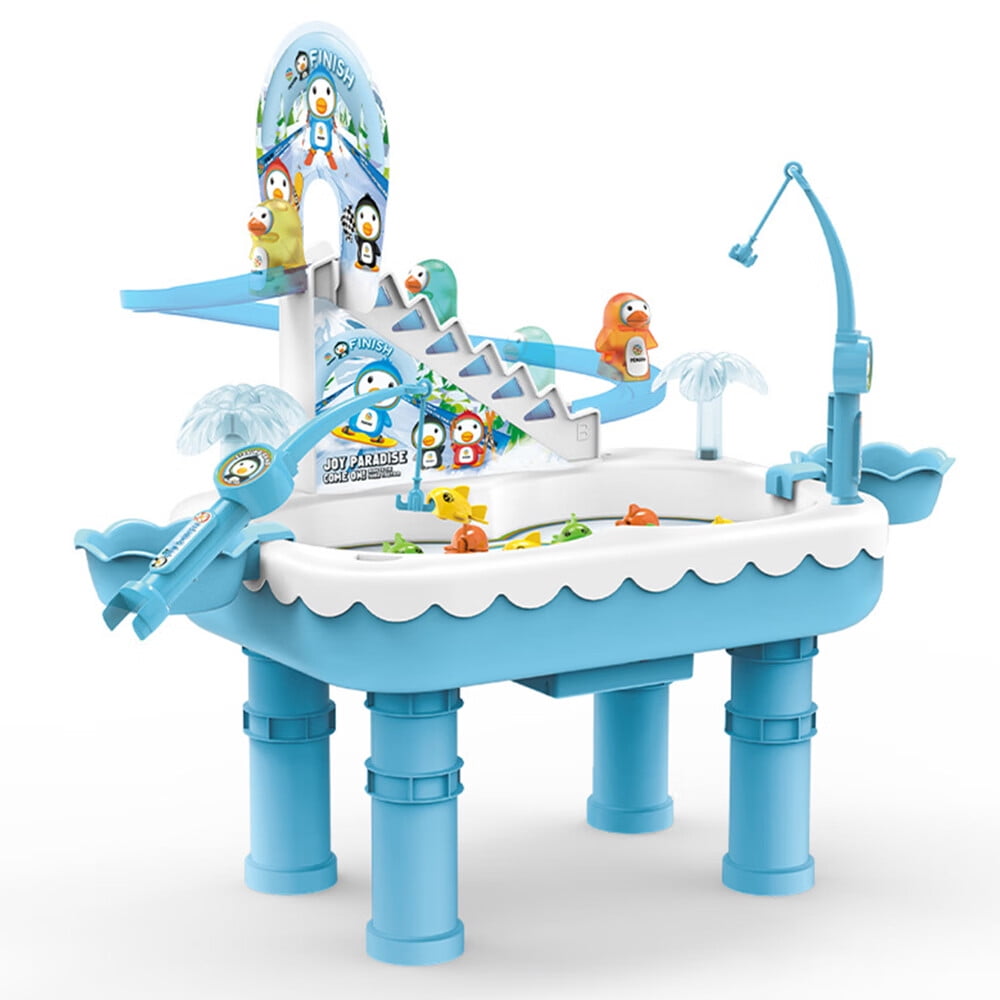 TITOUMI Fishing Game with Slide, Pond Electronic Toy Fishing