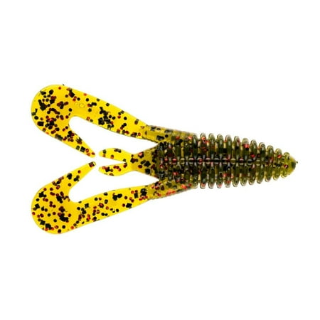 BAITFUEL Mini Kickin B-Bug Versitile Creature Bait Infused with Supercharged X55 Formula Gel 3.5-Inch Watermelon Red