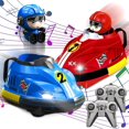 thumbnail image 1 of SKIKHN Remote Controlled Car, 2 Pack Rc Speed Bumper Cars Toys for Two Against Each Other, Remote Control Toy Cars, Mini Rc Scooter for Kids, Remote Controlled Mini Dump Vehicles, 1 of 7