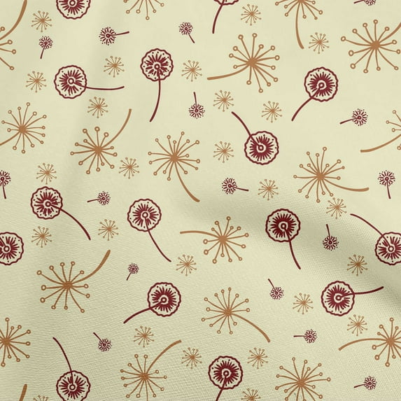 oneOone Georgette Viscose Chocolate Brown Fabric Asian Floral Sewing Fabric By The Yard Printed Diy Clothing Sewing Supplies 42 Inch Wide