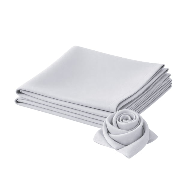 GILA Servilletas de Tela 45 x 45 cm | Lavables y Resistentes | Paquete de 6 Servilletas para mesa Color Gris