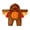 Brown Orange, variant on RUINIXCW Toddler Baby Girl Boy Thanksgiving Turkey Costume Kids Halloween Animal Costume Infant Baby Boy Girl Fall Winter Clothes Warm Flannel Romper Long Sleeve Hooded Zip Up Jumpsuit