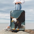 thumbnail image 3 of Lsque Forest River Bald Eagle Printed Luggage Cover, Travel Luggage Protector,Scratch and Dirt Resistant, Fits 18-32 Inch Luggage - Large, 3 of 9