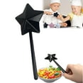 thumbnail image 2 of MOPOOR Salt and Pepper Wand Shaker Magic Fairy Star, Pentagram Shape, Three Hole Dispenser, Refillable, Removable, Light, One Hand Operation, Kitchen Accessories for Halloween and Christmas, 2 of 9