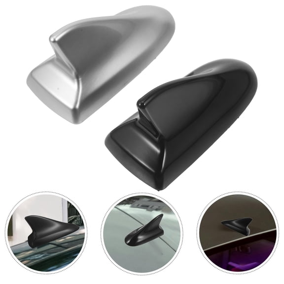 Milisten 2-Pack fin Car Roof Antenna Covers Replacement Decorative Car Accessories