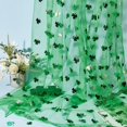 thumbnail image 4 of Tela de organza verde lima brillante - 150 cm de ancho, tul recubierto de papel metalizado, 3,07 m para manualidades, decoración de fiestas y envoltorios de regalo., 4 of 9