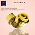 thumbnail image 6 of Push-fit Female Elbow - 3/4" x 3/4" FNPT Female Threaded Elbow Fittings - Push to Connect Pex CPVC 3/4 Inch (Pack of 10), 6 of 7