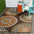 thumbnail image 6 of SAFAVIEH Veranda Axum Geometric Indoor/Outdoor Area Rug, 9' x 12', Chocolate/Blue, 6 of 6