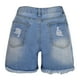 thumbnail image 4 of Pantalones cortos Fnochy para mujer, liquidación, deportivos, de moda, de mezclilla lisa, con bolsillos, con cremallera y flecos, informales, 4 of 8