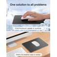 thumbnail image 4 of Mouse Pad Vaydeer 30x24 cm de Aluminio Negro Impermeable, 4 of 7