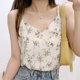 thumbnail image 1 of ICHUANYI Clearance Fashion Women V-Neck Casual Sleeveless Printed Camis Vest Loose Tanks Tops(White, L) Ichuanyi Ichuanyi, 1 of 6
