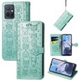 thumbnail image 2 of Funda Cartera FOXDOCK para MOTO E22 4G , Flip PU con Relieve de Gatos y Perros, Tarjetero y Soporte, 2 of 6