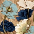 thumbnail image 3 of Medley, Elizabeth 20x20 Black Modern Framed Museum Art Print Titled - Blue Joyful Poppies II, 3 of 5