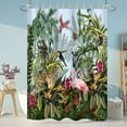 thumbnail image 1 of Tropical Palm Leaf Animal And Plant Lemon Digital Printing Shower Curtain Bathroom Partition Curtain, 1 of 6