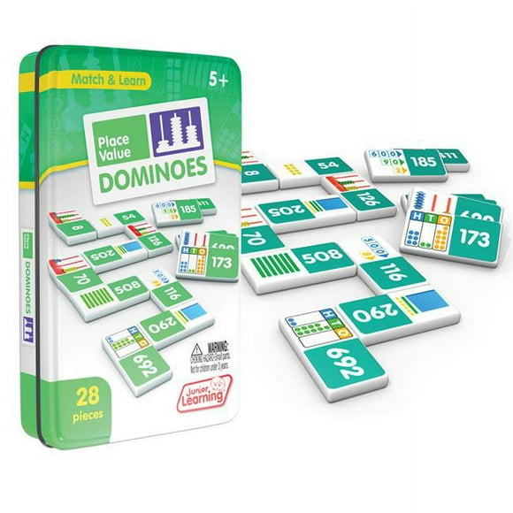 Junior Learning JRL489-2 Place Value Dominoes - 2 Each