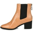 thumbnail image 3 of Journee Womens Nigella Back Heel Zip Stacked Heel Booties, 3 of 10