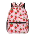 thumbnail image 1 of Fotbe Hand Drawn Strawberry Mochila Casual con Estampado para Escuela, Viajes y Actividades al Aire Libre - Duradera, Ligera y Cómoda, 1 of 5