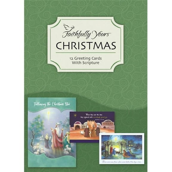 Faithfully Yours 400914 Wise Men & Nativity Boxed Card - Box of 12