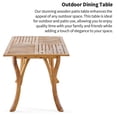 thumbnail image 4 of Outdoor Dining Table, Backyard Rectangular Table Garden Patio Table For Front Porch Garden Terrace Solid Acacia Wood For A Stylish Outdoor Dining Area, 4 of 5