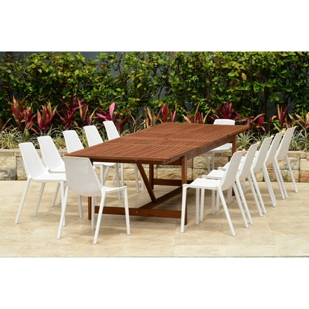 Amazonia 13 Piece Extendable Rectangular Dining Set