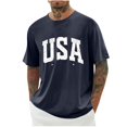 thumbnail image 4 of Birdeem Chemises pour Hommes Imprimé Col Rond Mode Décontractée Manches Courtes Blouses, 4 of 9