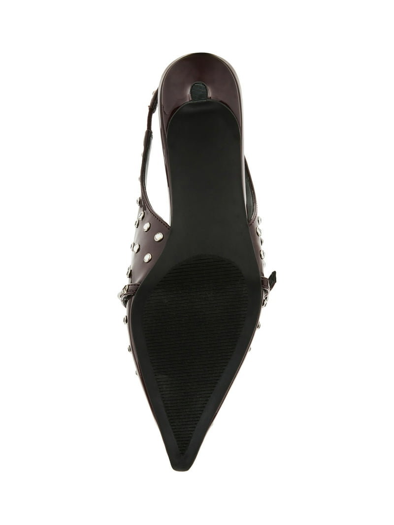 Madden Girl Women's Krystal-R Rhinestone Slingback Kitten