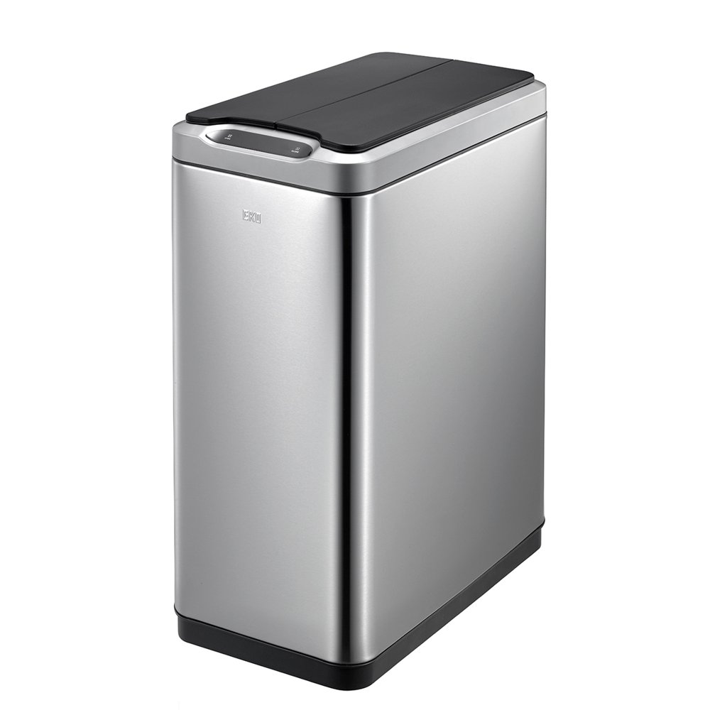 EKO Phantom 50L / 13.2 Gallon Motion Sensor Trash Can with Stainless