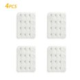 thumbnail image 1 of QJUHUNG AUQ Lot de 4 Rallonges de Soutien-Gorge 3 Rangées 4 Crochets Ensemble d'Extension de Soutien-Gorge Rallonges de Soutien-Gorge en Polyester 4 Crochets Blanc, 1 of 5