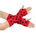 thumbnail image 5 of Slccxzc Ladybird Dots Pattern Fingerless Gloves and Thigh High Socks Set, 5 of 7