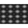 thumbnail image 1 of Ahgly Company Machine Washable Indoor Rectangle Transitional Night Black Area Rugs, 2' x 5', 1 of 7