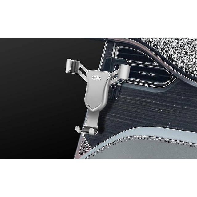 Para Tesla Model S 2012-2021 o Model X 2016-2021, soporte negro de aleación de plástico para coche, soporte para teléfono móvil, soporte de montaje en rejilla de ventilación, 1 Juego TY