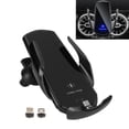 thumbnail image 4 of Smart Sensor Car Wireless Charger, 360° Rotation Temperature Control Air Vent Cell Phone Holder Magenetic Q3 Auto Clamping  For Car Black, 4 of 8