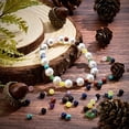 thumbnail image 4 of 400Pcs 4mm 7 Chakra Natural Stone Beads Round Genuine Stone Beading Kit Semi Precious Gemstone Loose Spacer Bead with Elastic Thread, 4 of 5