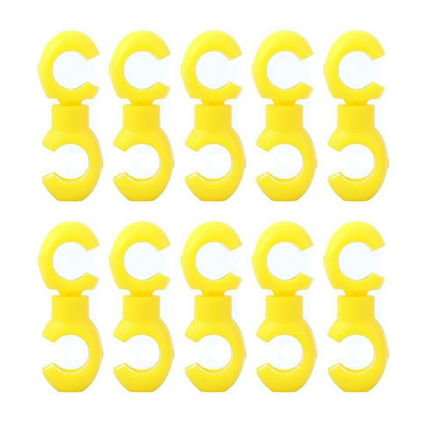 Eigraketly 10 piezas Clips de cable de freno de bicicleta Abrazaderas de fijación de línea extraíbles de plástico para carretera Soporte de Amarillo 20piezas