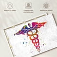 thumbnail image 6 of Elephant Stock Colorful Caduceus Wall Art - Horizontal Canvas Wall Art - Living Room Wall Decor - Profession Canvas - White And Yellow Decor - 24" x 16", 6 of 8