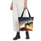 thumbnail image 5 of Balery Azure Sky Western Desert Cowboy Bolsa de Hombro con Diseño, Bolsa Grande y Duradera, Bolsa Versátil para Compras, 5 of 6