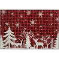 thumbnail image 2 of Addison Rugs Mayfield Premium Machine Washable Transitional Holiday Red Rectangle Rug, 1'8" x 2'6", 2 of 6