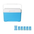 thumbnail image 1 of 8L Camping Insulated Box, Food Storage Box, Durable Bag, Insulated Blue, 1 of 9