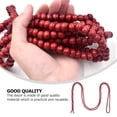 thumbnail image 5 of EXHUMKY Red Wood Bead Pendant Christmas Tree Ornament for Holiday Decor and Festive Craft Scenes, 1 Piece, 5 of 7