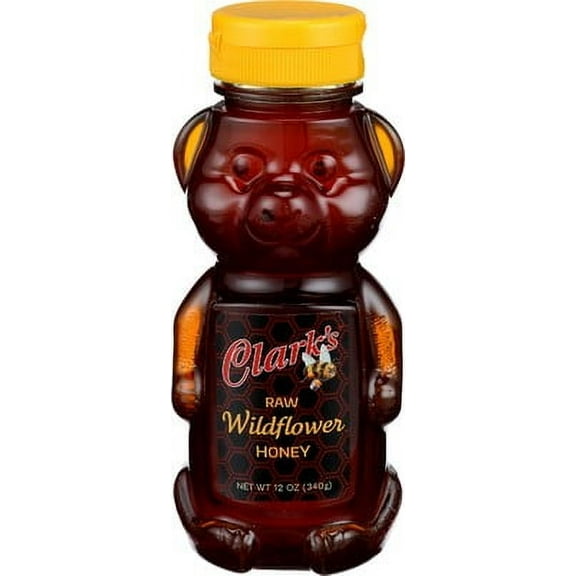 Clarks Honey Raw Wildflower Bear 12 oz (Pack of 12)