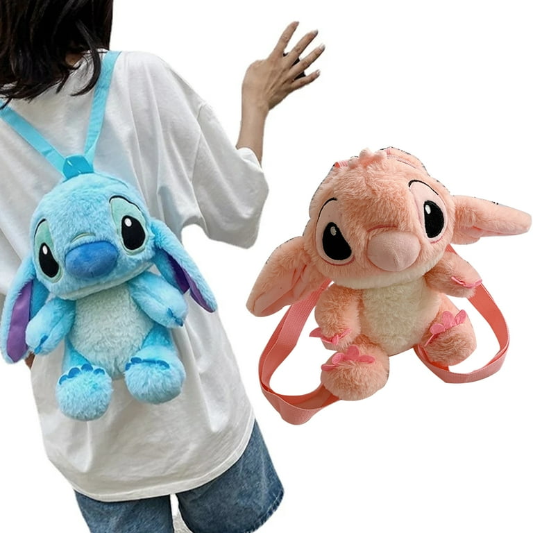 20cm Stitch Cartoon Cute Plush Backpack Kawaii Stitch Toy Children's School  Bag 