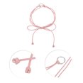 thumbnail image 4 of Unique Bargains 1 Pc Festival Wrap Belt Elegant Circle Knot Buckle Adjustable Waist Cord for Women Pink, 4 of 5