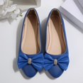 thumbnail image 4 of Miluxas Women's Ballet Flat Shoes Bowknot Flats Round Toe Wedding Flats Blue 6(37), 4 of 9