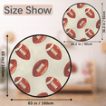 thumbnail image 2 of CURLYOOT Round Rug 3ft Football Area Rug, Washable Circle Mat Non Slip Floor Carpet Mat, Soft Indoor Rugs for Entryway Living Room Dining Room Bedroom, 2 of 7