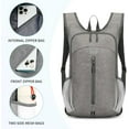 thumbnail image 6 of Lightweight Hiking Backpack,Water Resistant Foldable Small Packable Daypack for Women and Men Travel Camping Outdoor. (Grey), 6 of 6