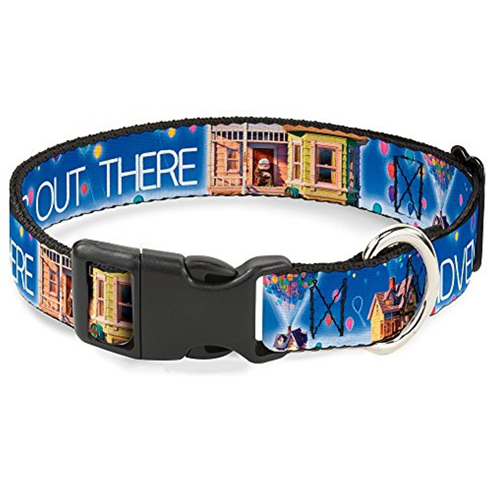 Fits 15-26 Neck 1 Wide Large Buckle-Down Plastic Clip Collar Galaxy Blues/Purples 
