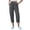 *Dark Gray, variant on ClodeEU Women's Elastic Waist Linen Blend Capri Pants,Loose Fit Cropped Trousers with Pockets for Summer Army Green,Women's Plus L
