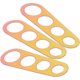 thumbnail image 1 of Pasta Fideos 3 piezas Control de porciones Regla de 4 agujeros Herramientas pequeñas de metal Acero inoxidable, 1 of 6
